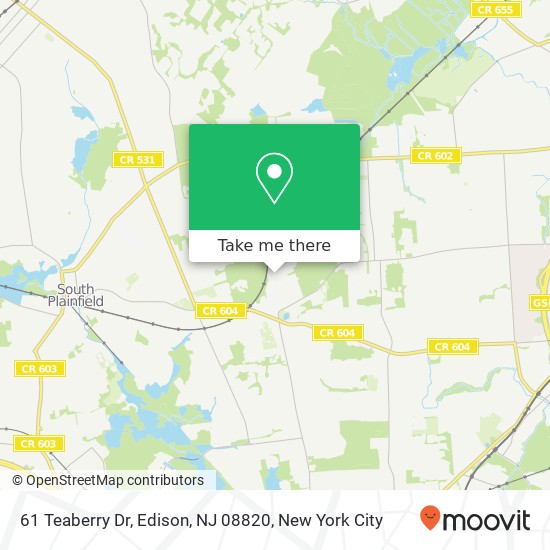 61 Teaberry Dr, Edison, NJ 08820 map