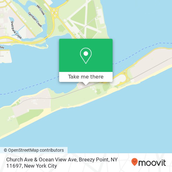 Church Ave & Ocean View Ave, Breezy Point, NY 11697 map