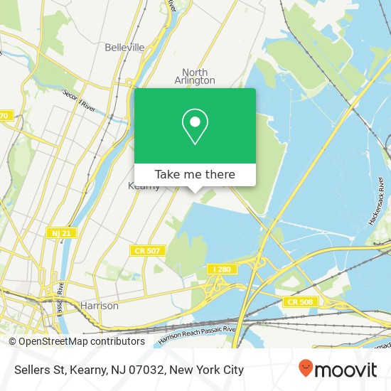 Sellers St, Kearny, NJ 07032 map