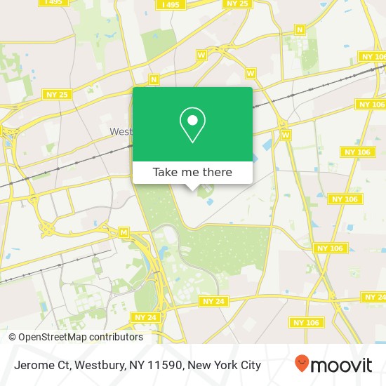 Mapa de Jerome Ct, Westbury, NY 11590