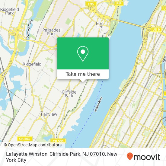 Lafayette Winston, Cliffside Park, NJ 07010 map