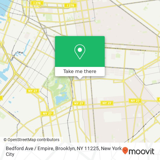 Mapa de Bedford Ave / Empire, Brooklyn, NY 11225