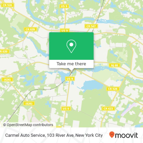 Carmel Auto Service, 103 River Ave map
