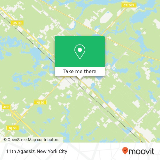 Mapa de 11th Agassiz, Egg Harbor City, NJ 08215