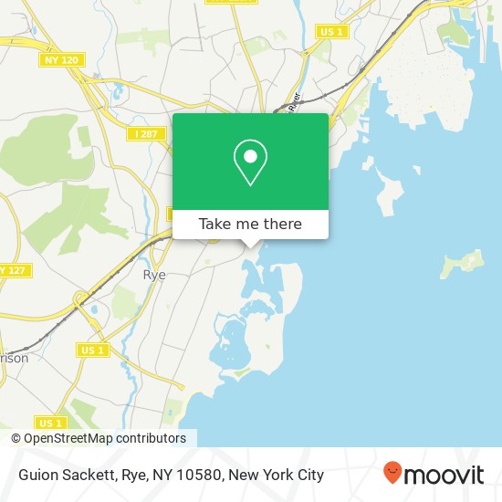 Mapa de Guion Sackett, Rye, NY 10580