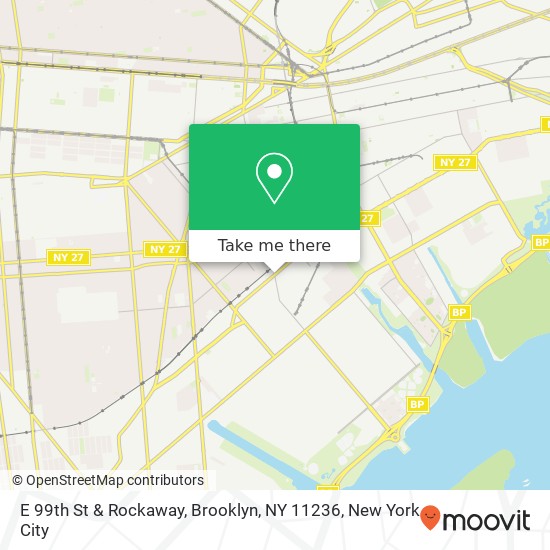 Mapa de E 99th St & Rockaway, Brooklyn, NY 11236