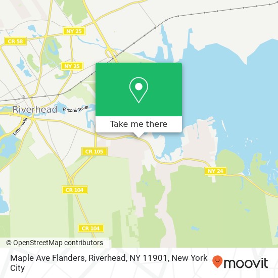 Maple Ave Flanders, Riverhead, NY 11901 map