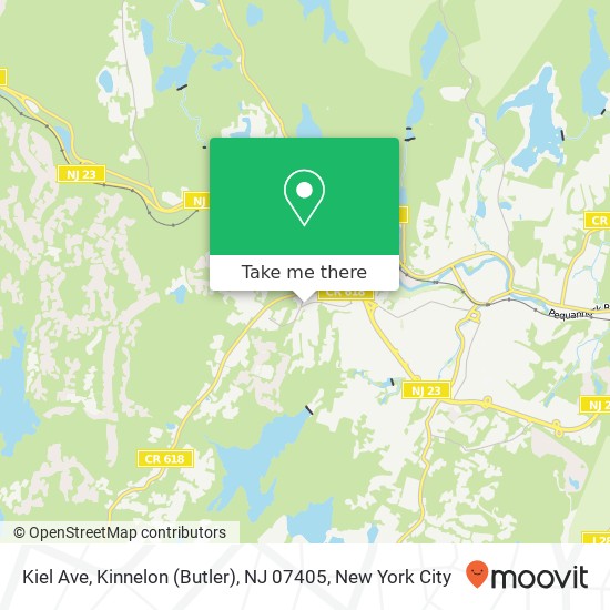 Mapa de Kiel Ave, Kinnelon (Butler), NJ 07405