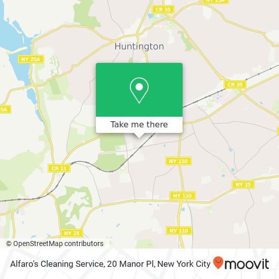 Alfaro's Cleaning Service, 20 Manor Pl map