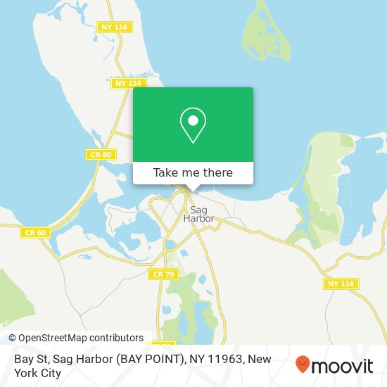 Mapa de Bay St, Sag Harbor (BAY POINT), NY 11963
