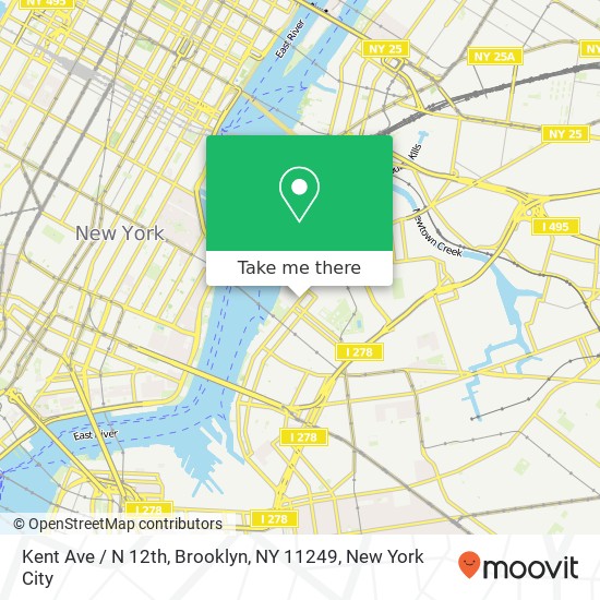 Kent Ave / N 12th, Brooklyn, NY 11249 map