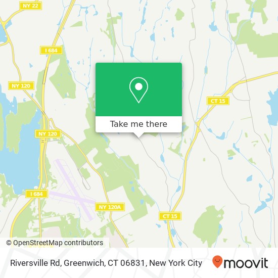Mapa de Riversville Rd, Greenwich, CT 06831