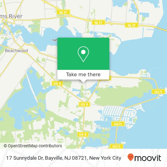 17 Sunnydale Dr, Bayville, NJ 08721 map