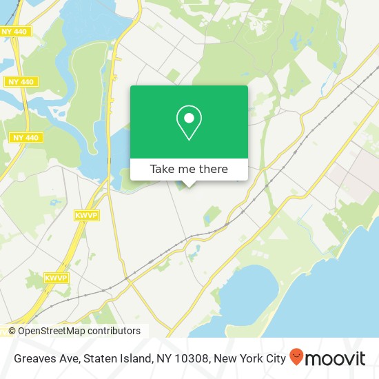Mapa de Greaves Ave, Staten Island, NY 10308