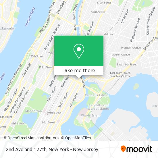 Mapa de 2nd Ave and 127th