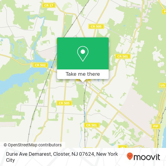 Durie Ave Demarest, Closter, NJ 07624 map