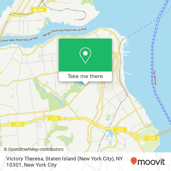 Victory Theresa, Staten Island (New York City), NY 10301 map