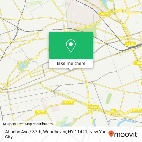 Atlantic Ave / 87th, Woodhaven, NY 11421 map