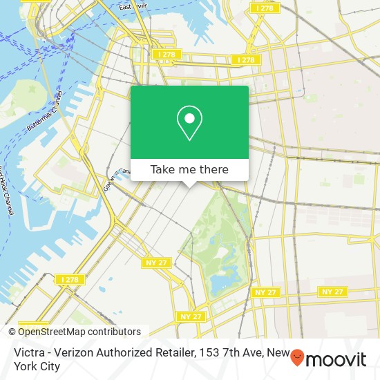 Victra - Verizon Authorized Retailer, 153 7th Ave map