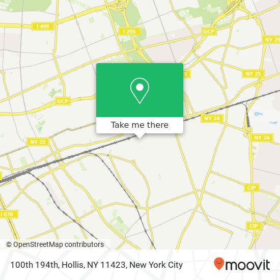 Mapa de 100th 194th, Hollis, NY 11423