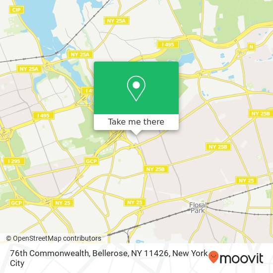 76th Commonwealth, Bellerose, NY 11426 map