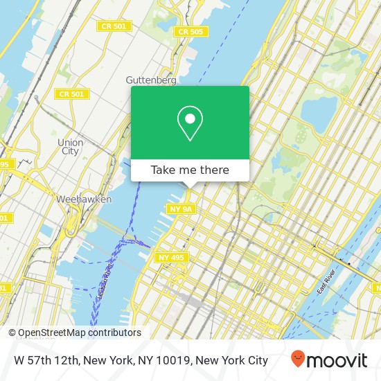 W 57th 12th, New York, NY 10019 map