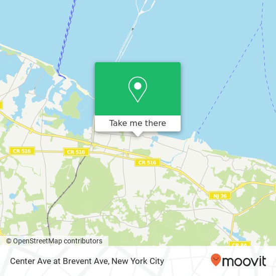 Center Ave at Brevent Ave map