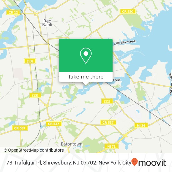 73 Trafalgar Pl, Shrewsbury, NJ 07702 map