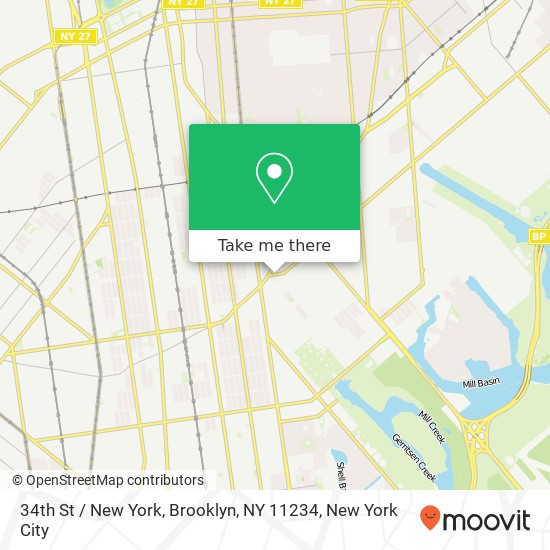 34th St / New York, Brooklyn, NY 11234 map