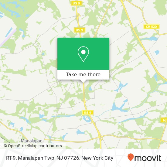 RT-9, Manalapan Twp, NJ 07726 map
