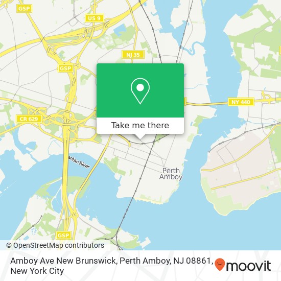 Amboy Ave New Brunswick, Perth Amboy, NJ 08861 map