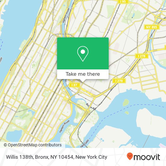 Mapa de Willis 138th, Bronx, NY 10454