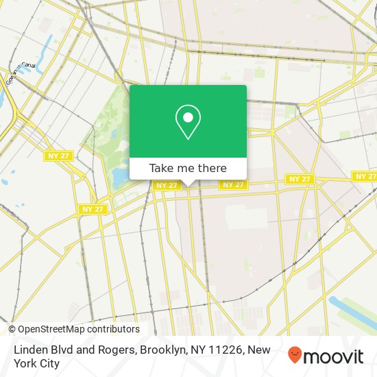 Mapa de Linden Blvd and Rogers, Brooklyn, NY 11226