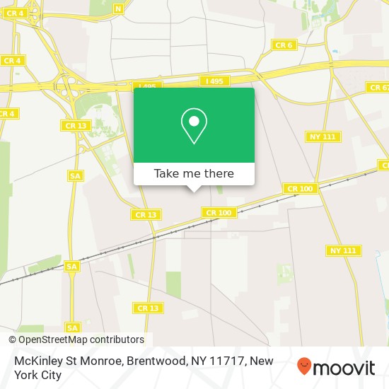 Mapa de McKinley St Monroe, Brentwood, NY 11717