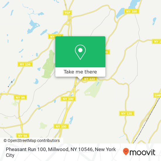 Mapa de Pheasant Run 100, Millwood, NY 10546
