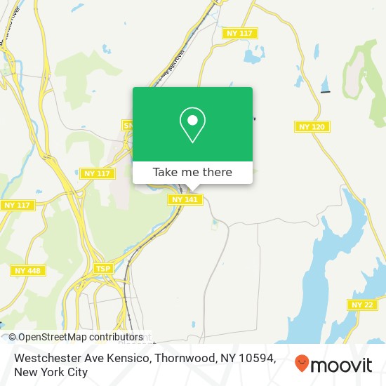 Mapa de Westchester Ave Kensico, Thornwood, NY 10594