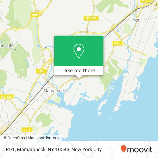 Mapa de RT-1, Mamaroneck, NY 10543