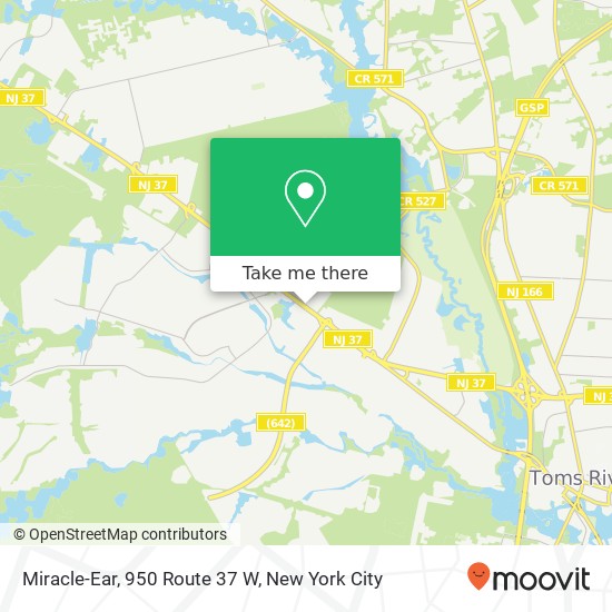Mapa de Miracle-Ear, 950 Route 37 W