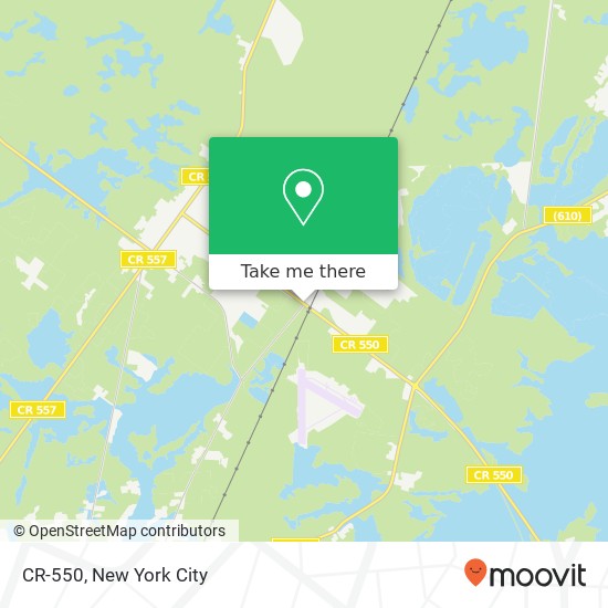 Mapa de CR-550, Woodbine, NJ 08270