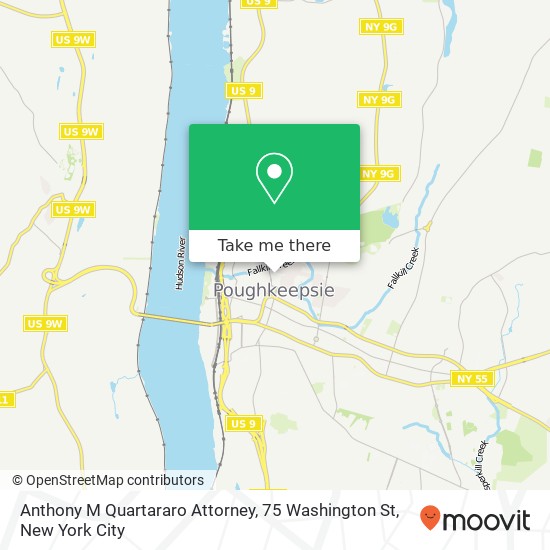Mapa de Anthony M Quartararo Attorney, 75 Washington St