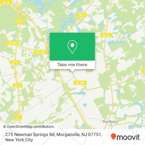 275 Newman Springs Rd, Morganville, NJ 07751 map