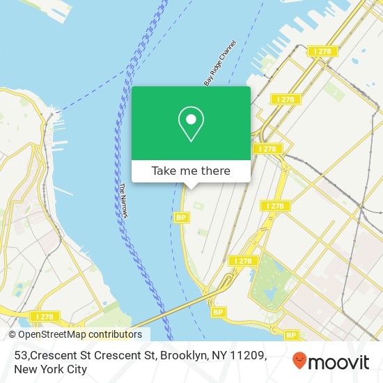 Mapa de 53,Crescent St Crescent St, Brooklyn, NY 11209