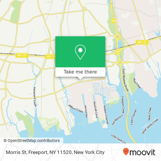 Mapa de Morris St, Freeport, NY 11520
