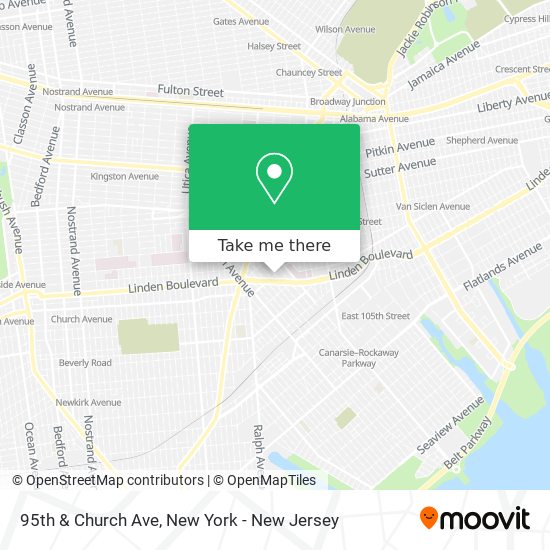 95th & Church Ave map