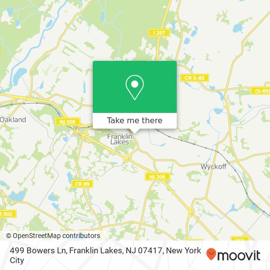 499 Bowers Ln, Franklin Lakes, NJ 07417 map
