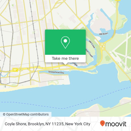 Mapa de Coyle Shore, Brooklyn, NY 11235