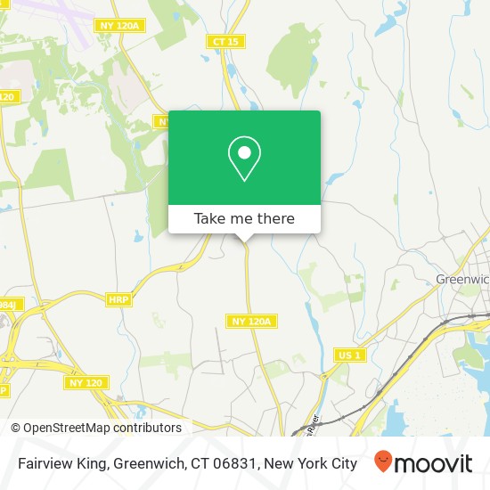 Mapa de Fairview King, Greenwich, CT 06831