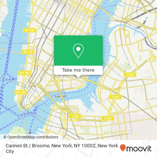 Cannon St / Broome, New York, NY 10002 map