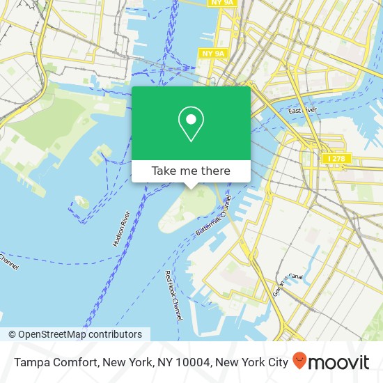 Tampa Comfort, New York, NY 10004 map