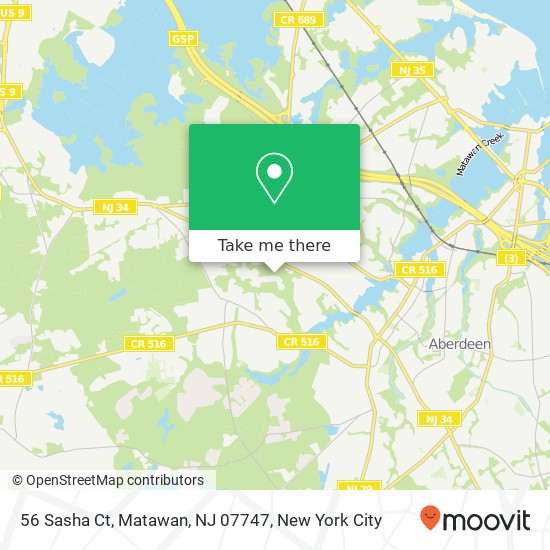 56 Sasha Ct, Matawan, NJ 07747 map